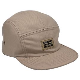 Burberry Casquette Snapback en coton avec logo Camp appliqué