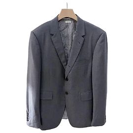 Thom Browne Wool Twill Classic Suit Gray