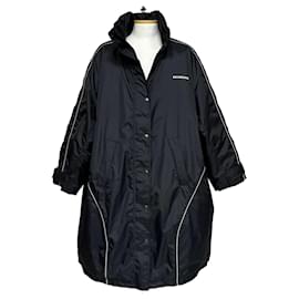 Chaqueta de plumón larga oversize con logo - Balenciaga