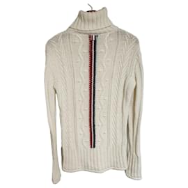 Thom Browne Cuello alto de punto trenzado Aran para mujer