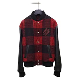 Louis Vuitton Giacca Varsity Damier Nero e Rosso