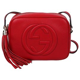 Gucci Mini borsa disco GG Soho rossa