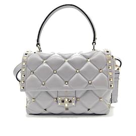 Borsa a mano e a spalla Candy Stud Top Handle - Valentino