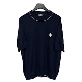Kurzärmeliges Strick-T-Shirt mit CD DIAMOND Logo - Dior
