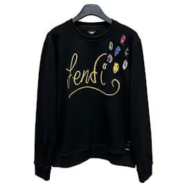 Sweatshirt mit besticktem Logo - Fendi