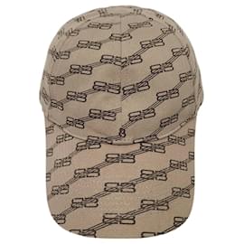 Boné de Beisebol BB Multi Monogram Logo Marrom - Balenciaga