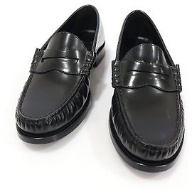 Céline Mocassini Ruko in pelle di vitello lucida nera da donna
