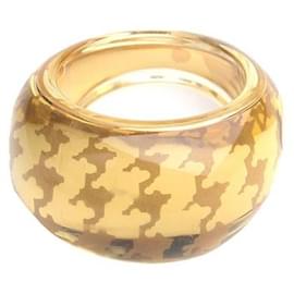 Gold Houndstooth Inclusion Ring Größe - Dior