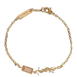Bracciale Charm Cassandra in Metallo e Strass - Saint Laurent