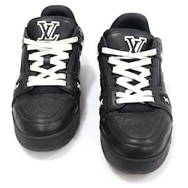 Louis Vuitton Sneakers Trainer in pelle di vitello monogramma nero