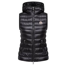 Moncler Chaleco acolchado con capucha Glycos Black
