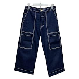 Pantalones de carpintero Acne Studios con costuras en contraste