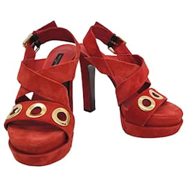 Louis Vuitton Sandalo in scamosciato