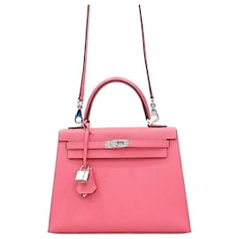 Hermès Kelly App Song Rose Azalea Silver
