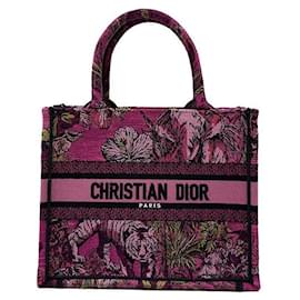 Christian Dior Book Tote Bestickt Small