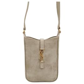 Saint Laurent Borsa a tracolla verticale in scamosciato
