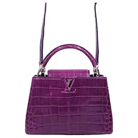 Capucines BB Purple Crocodile - Louis Vuitton