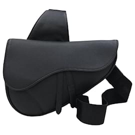 Dior Borsa Saddle in pelle di vitello granulata nera