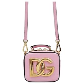 Micro borsa in pelle di vitello Logo Rosa - Dolce & Gabbana