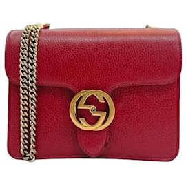 Gucci Piccola borsa a tracolla e crossbody Interlocking Red