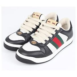 Gucci Sneakers Screener in pelle Nero Bianco