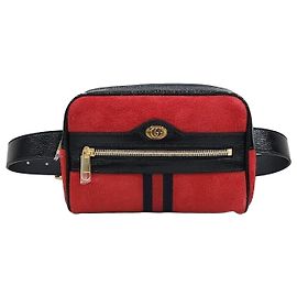 Gucci Novità Web Piccola borsa a tracolla Ophidia in scamosciato rosso