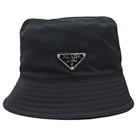 Nylon-Bucket-Hat mit Dreieckslogo - Prada