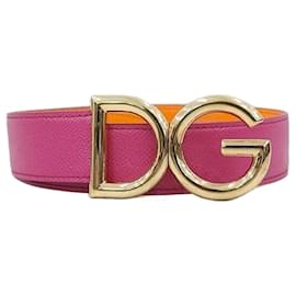 New DG Logo Buckle Leather Belt - Dolce & Gabbana