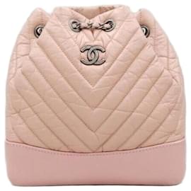 Chanel Kleiner Chevron Gabriel Rucksack Pink Series