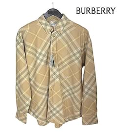 Camicia oversize in cotone a quadri da uomo - Burberry
