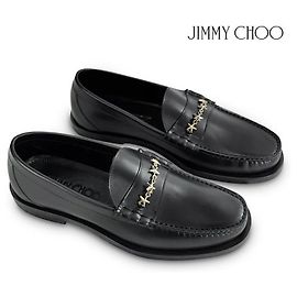Jimmy Choo Mocassini Mocca Nioblack Gold da uomo Nero