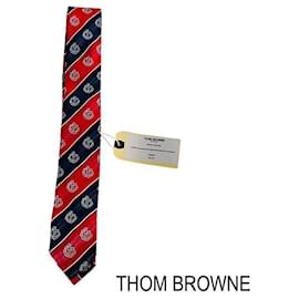 Cravatta a righe jacquard Anchor - Thom Browne