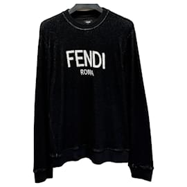 Logo Terry Sweatshirt aus Baumwolle - Fendi
