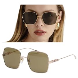 Gucci Sunglasses Luxury Metal Square Oversized