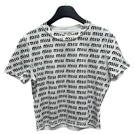 Bedrucktes Baumwoll-T-Shirt - Miu Miu