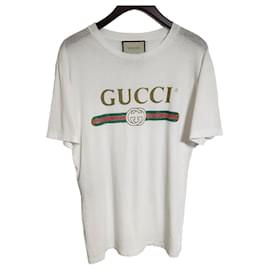 T-shirt XS White Vintage Floral Embroidery - Gucci