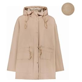 Parka de algodón Moncler Gaillon Beige