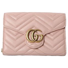 Gucci Borsa a tracolla mini GG Marmont trapuntata