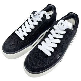 Chanel Velvet Suede Men's Sneakers Black