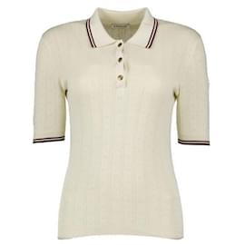 Polo de algodón con patrón de logotipo de diamante - Moncler