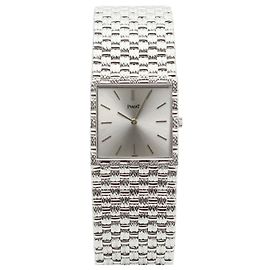 Piaget Vintage Weißgold Armbanduhr Medium Unisex Manuell