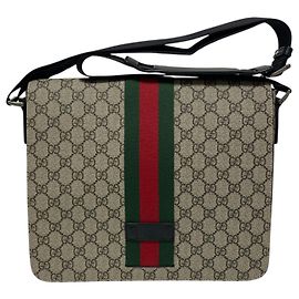 Gucci Borsa a tracolla GG Supreme a tre strisce Crossbody