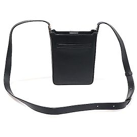 Burberry Mini borsa a tracolla Olympia in pelle liscia nera