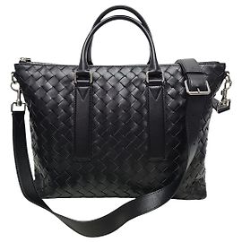 Bottega Veneta Valigetta morbida in Intrecciato nero Nocturnal