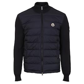 Moncler Gesteppter Baumwoll-Cardigan mit Reißverschluss