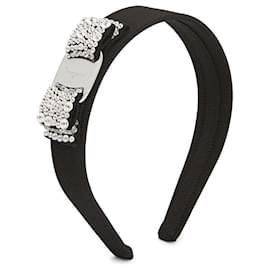 Salvatore Ferragamo Cerchietto con fiocco di cristallo