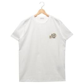 Baumwoll-T-Shirt mit doppeltem Logo-Patch - Moncler
