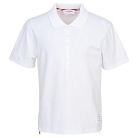 Three Stripes Tab Polo Herren Kurzarm-T-Shirt Relaxed Fit - Thom Browne