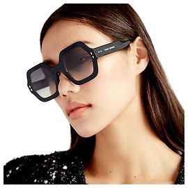 Isabel Marant Óculos de sol oversized em acetato moda feminina
