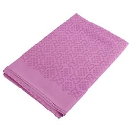 GG Diamond Check Print Seidenschal - Gucci